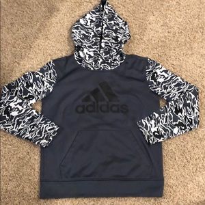 Boys Adidas Hooded Sweatshirt